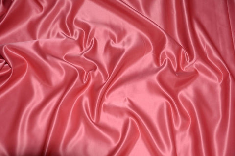 Brick L'amour Satin Fabric