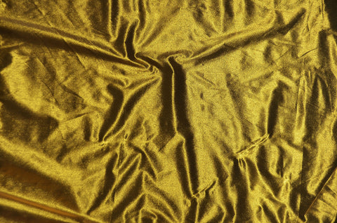 Dark Gold Tissue Lame Fabric